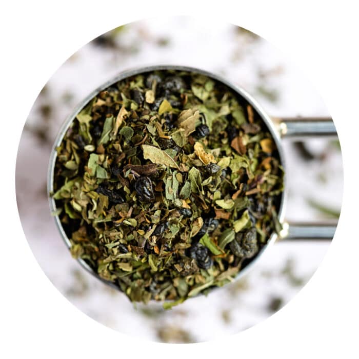 loose leaf mint green tea